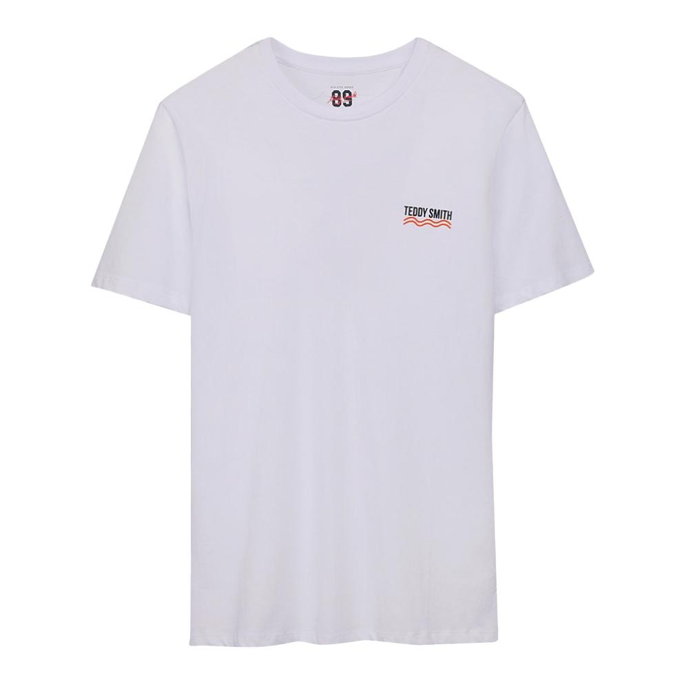 Teddy Smith T-shirt Blanc Homme Teddy Smith Riviera