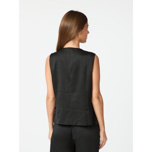 Neo Noir Malino Structure Vest, Black, 42