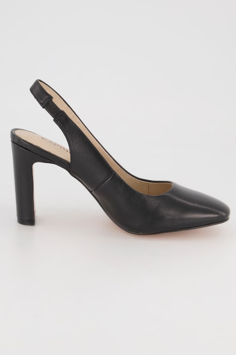 Caprice Leder-Pumps, elastischer Riemen, Komfortweite