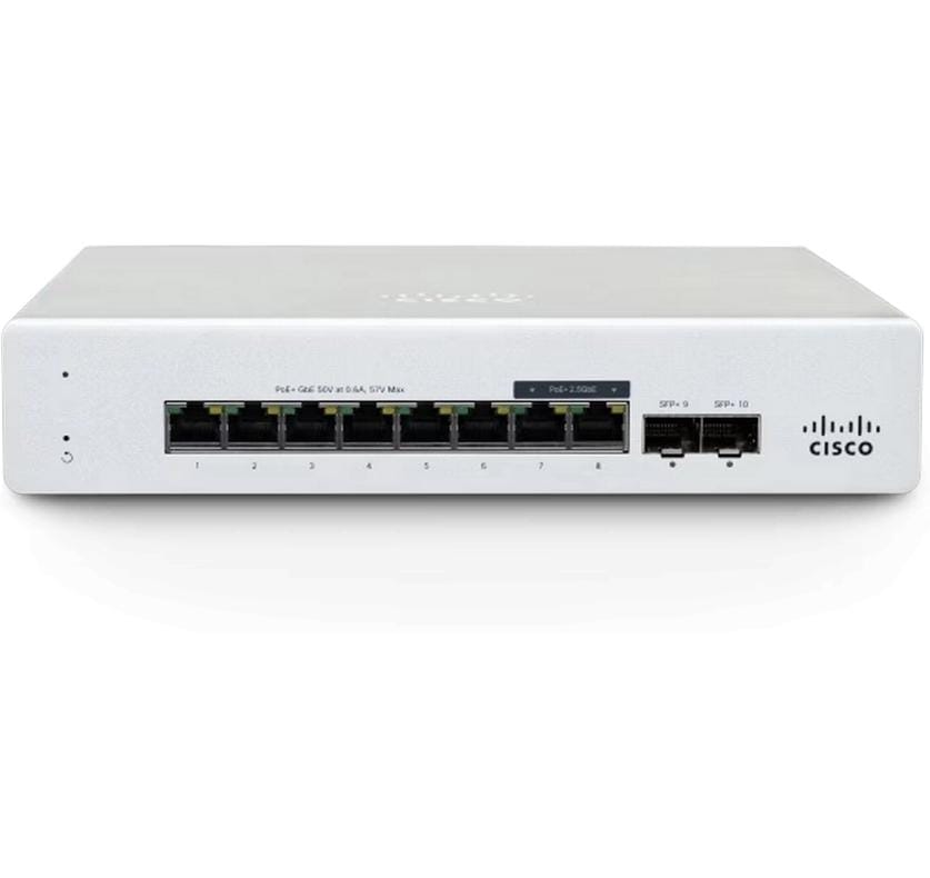 Switch MS130-8 10 Port<br>Kostengünstige Switches, die sich perfekt für die Einrichtung von Point-of-Sale (PoS) im Einzelhandel und für Wi-Fi- und IoT-Implementierungen in Niederlassungen mit geringer Dichte eignen