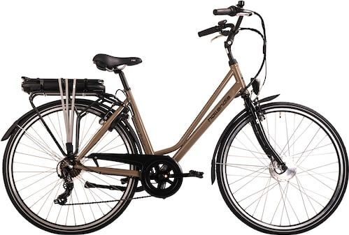 Hollandia - Optima Basic - Damesfiets - Bruin - Elektrisch - 28 inch - 7 Versnellingen