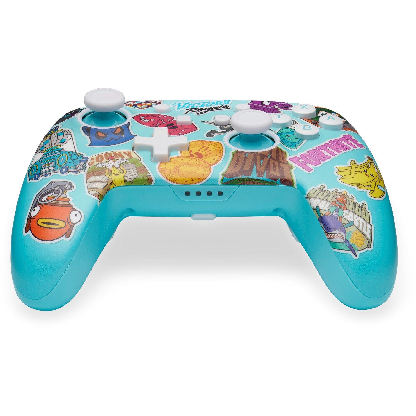 PowerA Enhanced Wireless Controller for Nintendo Switch Fortnite Sticker Mania