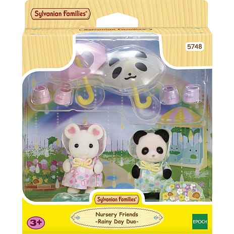 Sylvanian Families børnehavevenner - regnvejrsdag duo