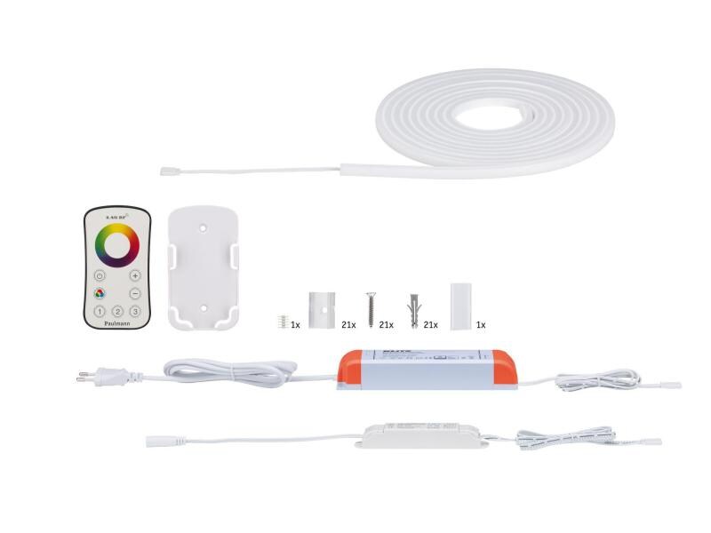Paulmann LED-Stripe MaxLED Flow RGB, 5 m Basisset Licht-Streifen ohne sichtbare LED Punkte