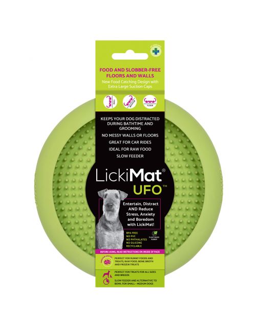 Lickimat Ufo - Anti-Slip Slowfeeder Voermat Ø18x4 cm - Hondenvoerbak
