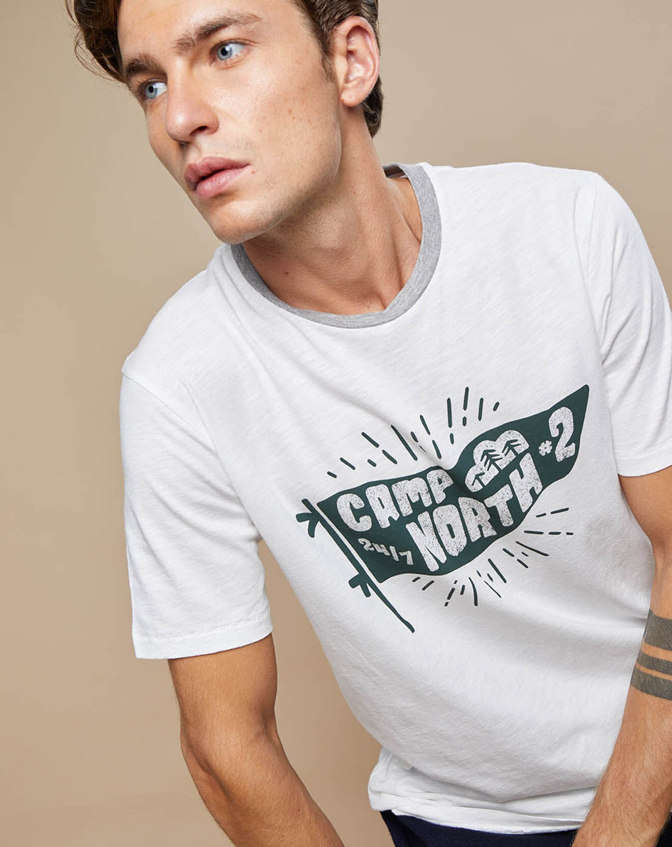 Hartford T-Shirt Camp North blanc