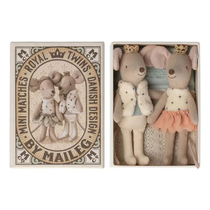 Maileg Souris Jumeaux Royaux dans leur boîte