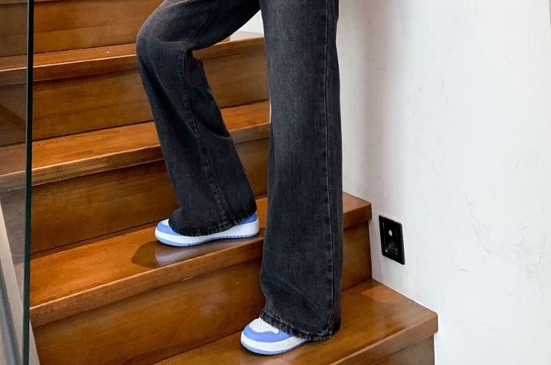 Kira Kira - High Rise Washed Wide Leg Jeans