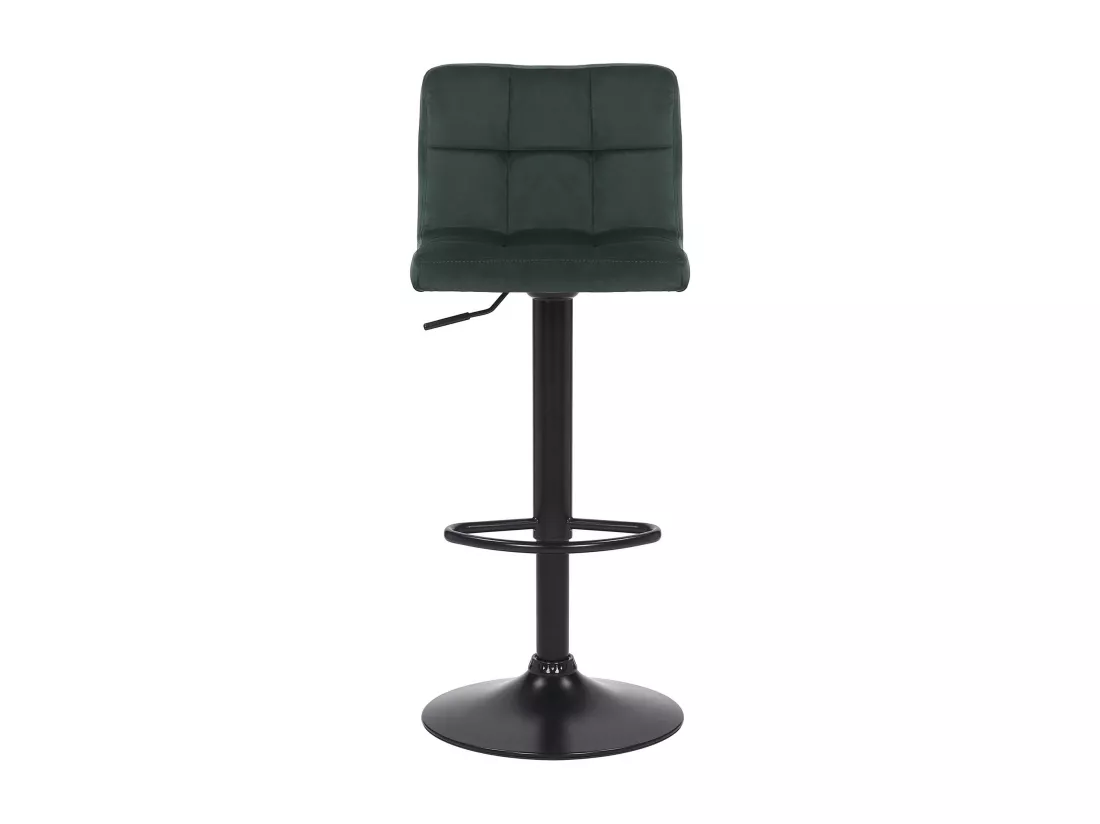 Tabouret de bar - Velours & Blanc - Vert - Feni