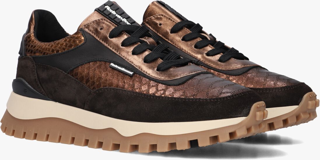 bronskleurig floris van bommel lage sneakers sfw-10100 grommi