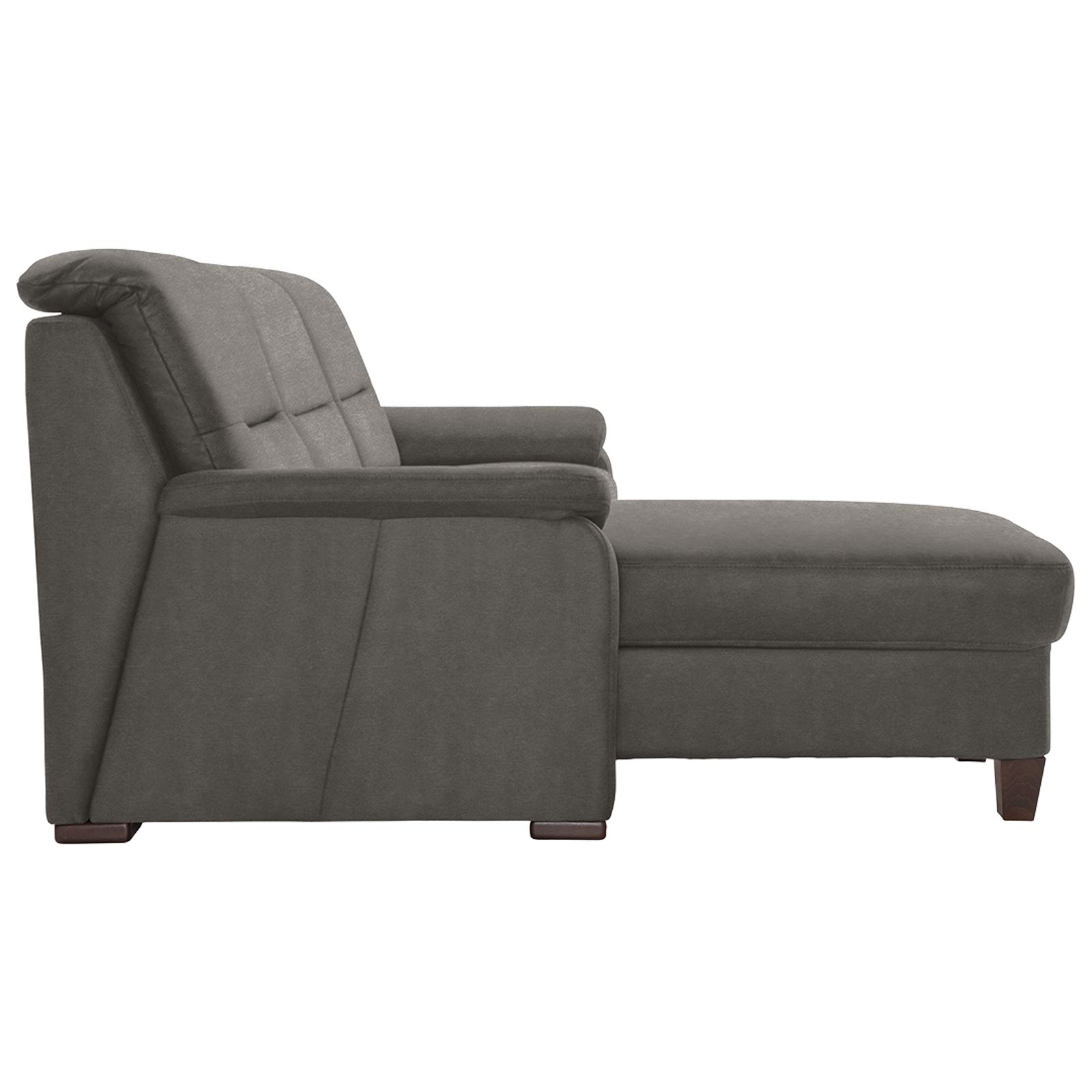 polsterpower Ecksofa - Belle grey - Basismodell - Recamiere links