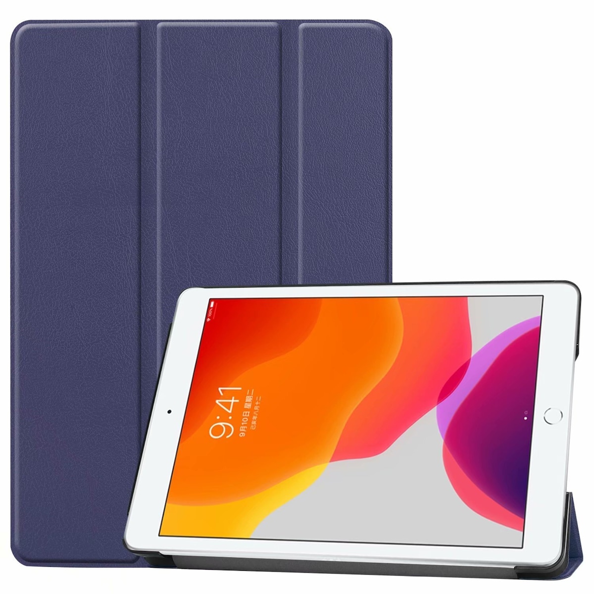 iPad-deksel 10,2/10,5 tommer - Sammenleggbart Smart Cover-deksel Mørkeblått