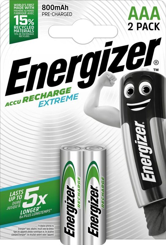 Energizer - Accu Recharge Extreme - AAA Batterijen - 4 Stuks