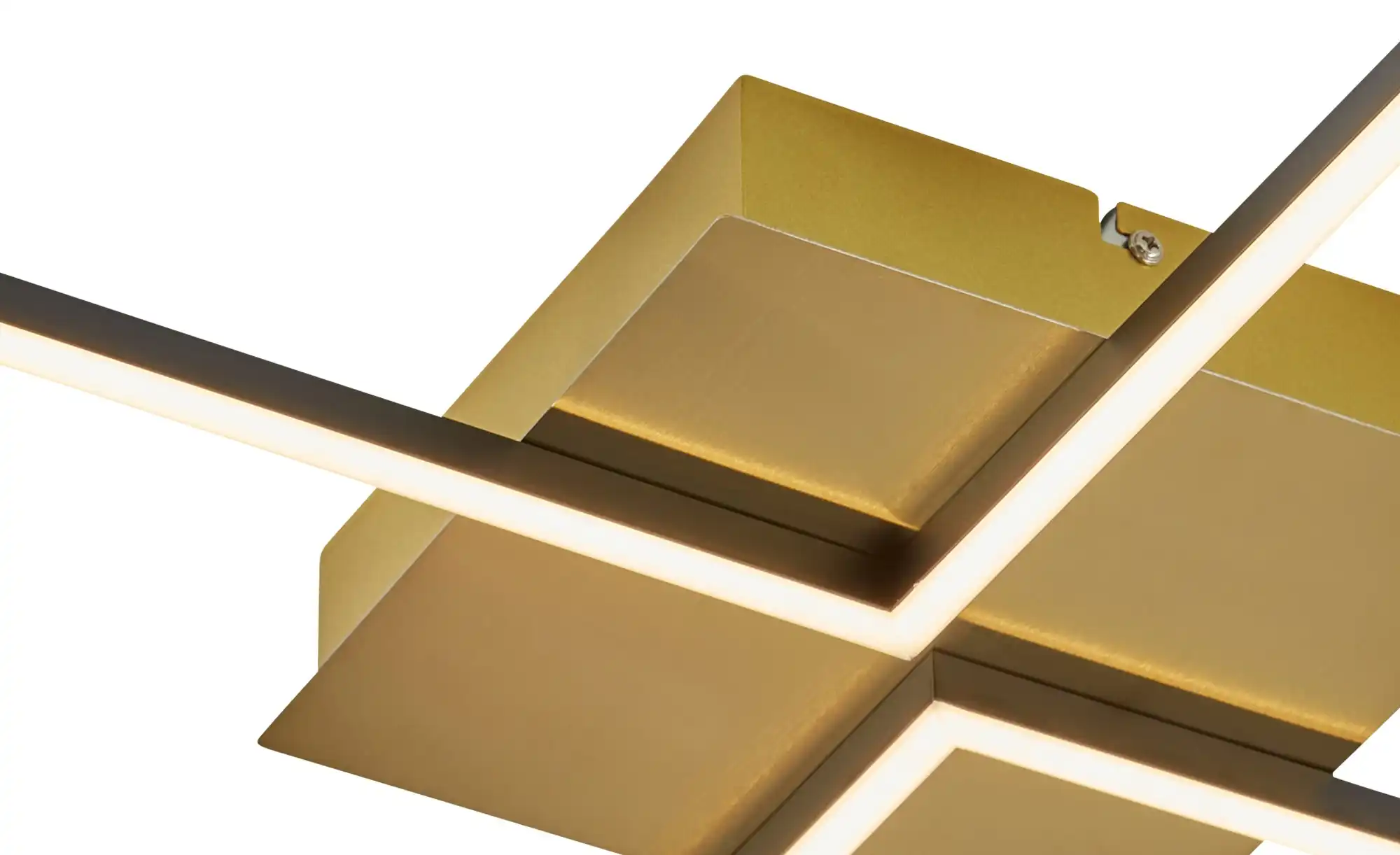KHG LED-Deckenleuchte, 2-flammig, schwarz/goldfarben