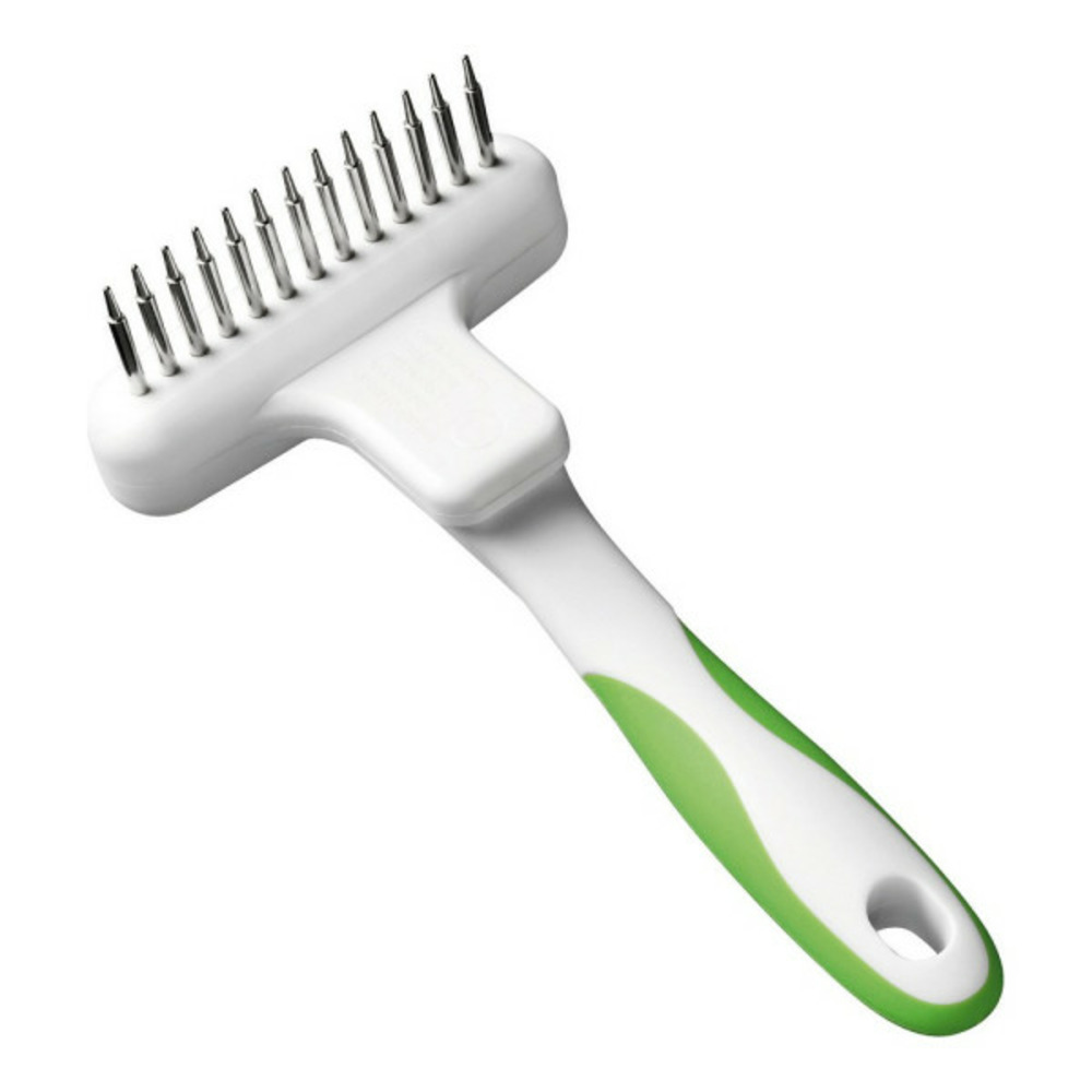 Brosse à cheveux plaque tournante râteau acier plastique