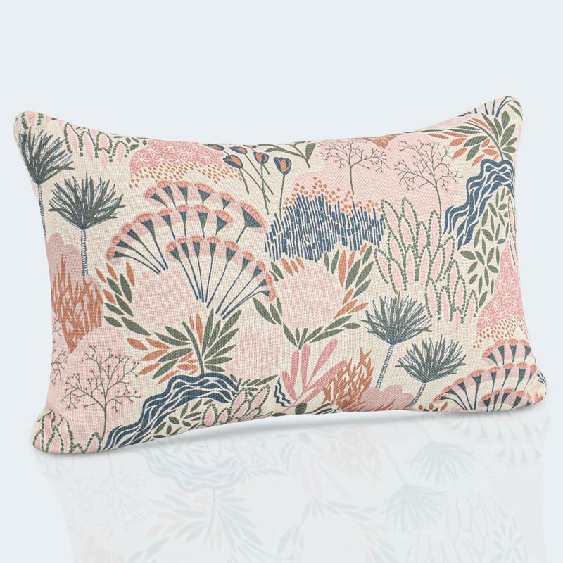 Coussin imprimé 'Flore'