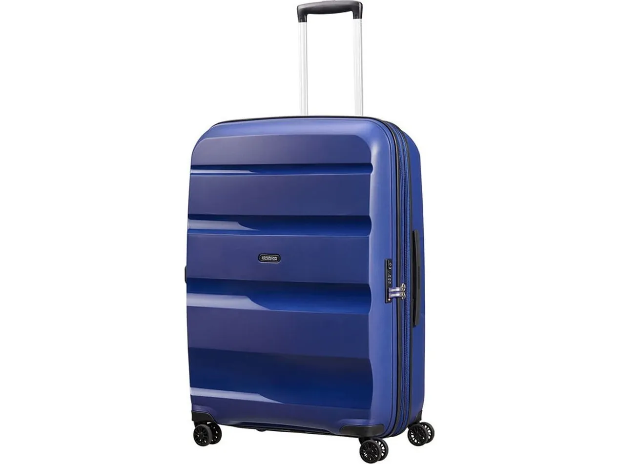 American Tourister BON AIR DLX, Trolley, Hård skal, Marineblå, Midnight Navy, Stor, Polypropylen (PP)