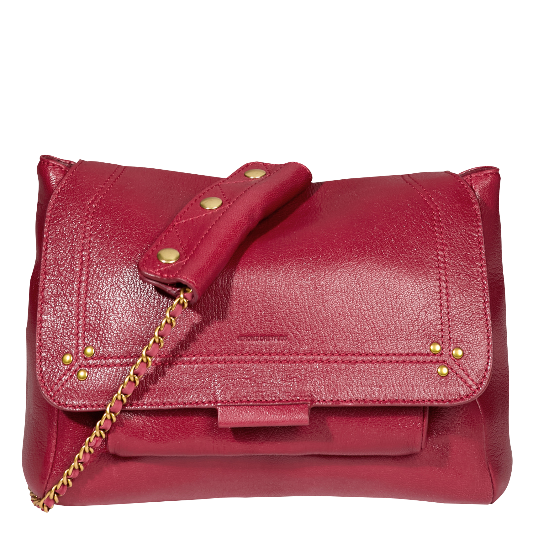 LULU L - Sac besace en cuir | Rouge