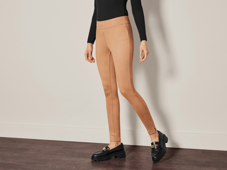 Dames jegging in suèdelook