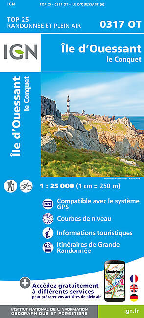 IGN - TOP 25 0317OT ILE D'OUESSANT IGN