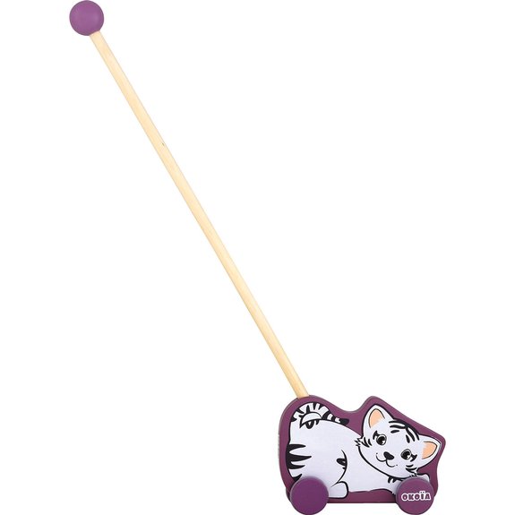 Pousseur tigre blanc bois