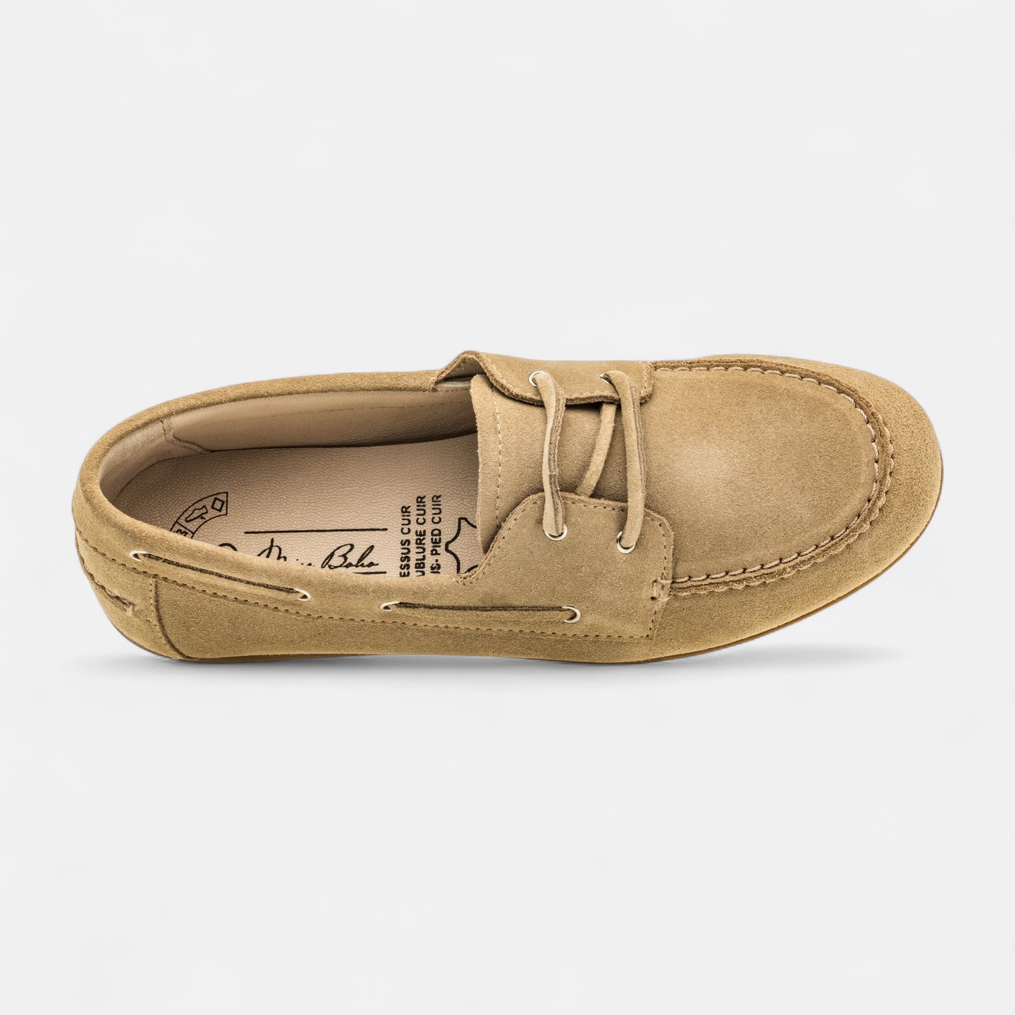 Mocassins Femme en cuir beige