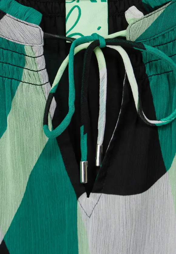 Smock Chiffonbluse - fresh spring green