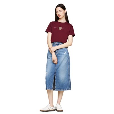 Tee-shirt à manches courtes femme Reg Crest Linear TOMMY HILFIGER
