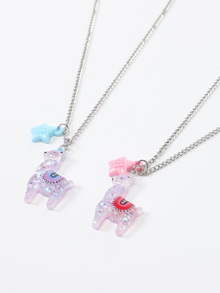 Conjunto de 2 colares de melhores amigas - Cores variadas