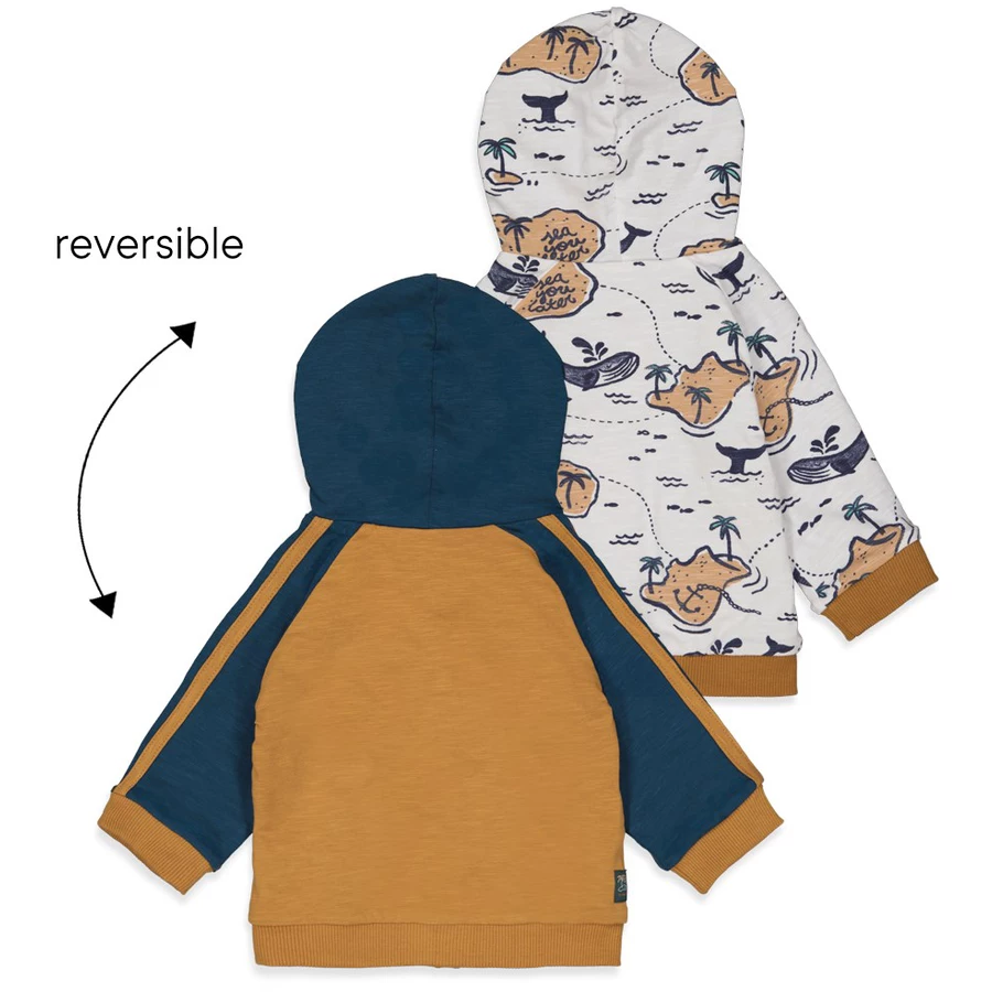 Feetje Wendejacke No Waves No Fun Indigo