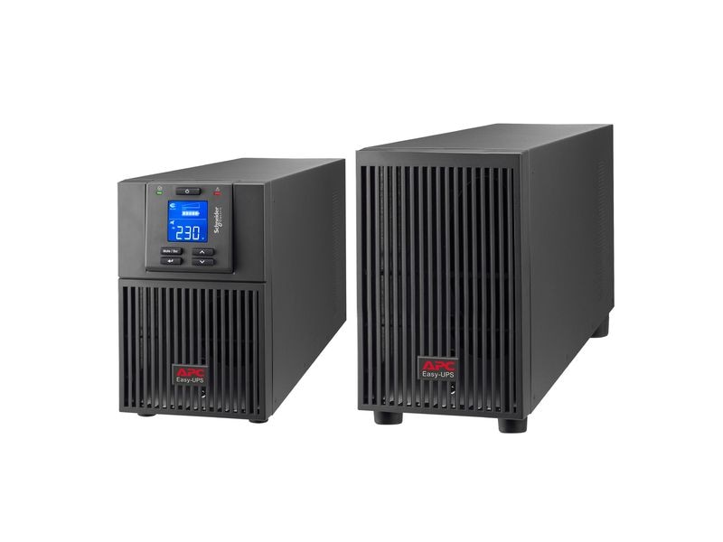 APC USV SRV1KIL-E 1000 VA / 900 W Inkl. externer Akkupack APC Easy UPS On-Line, 1000VA/900W, Tower, 230V, 4x IEC C13 Ausgänge, Intelligenter Kartensteckplatz, LCD, verlängerte Laufzeit