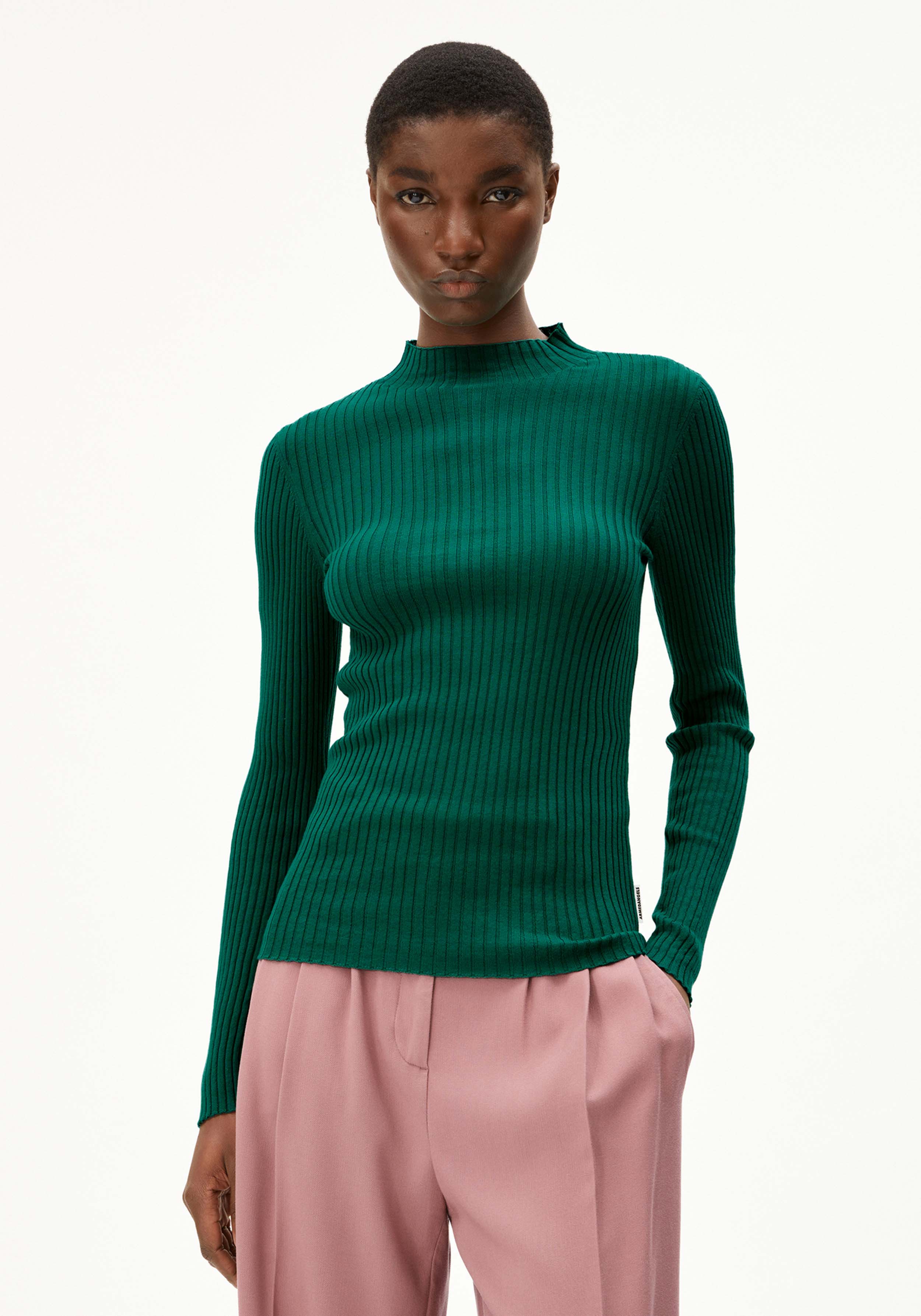 Armedangels Strickpullover Alaania Emerald Green