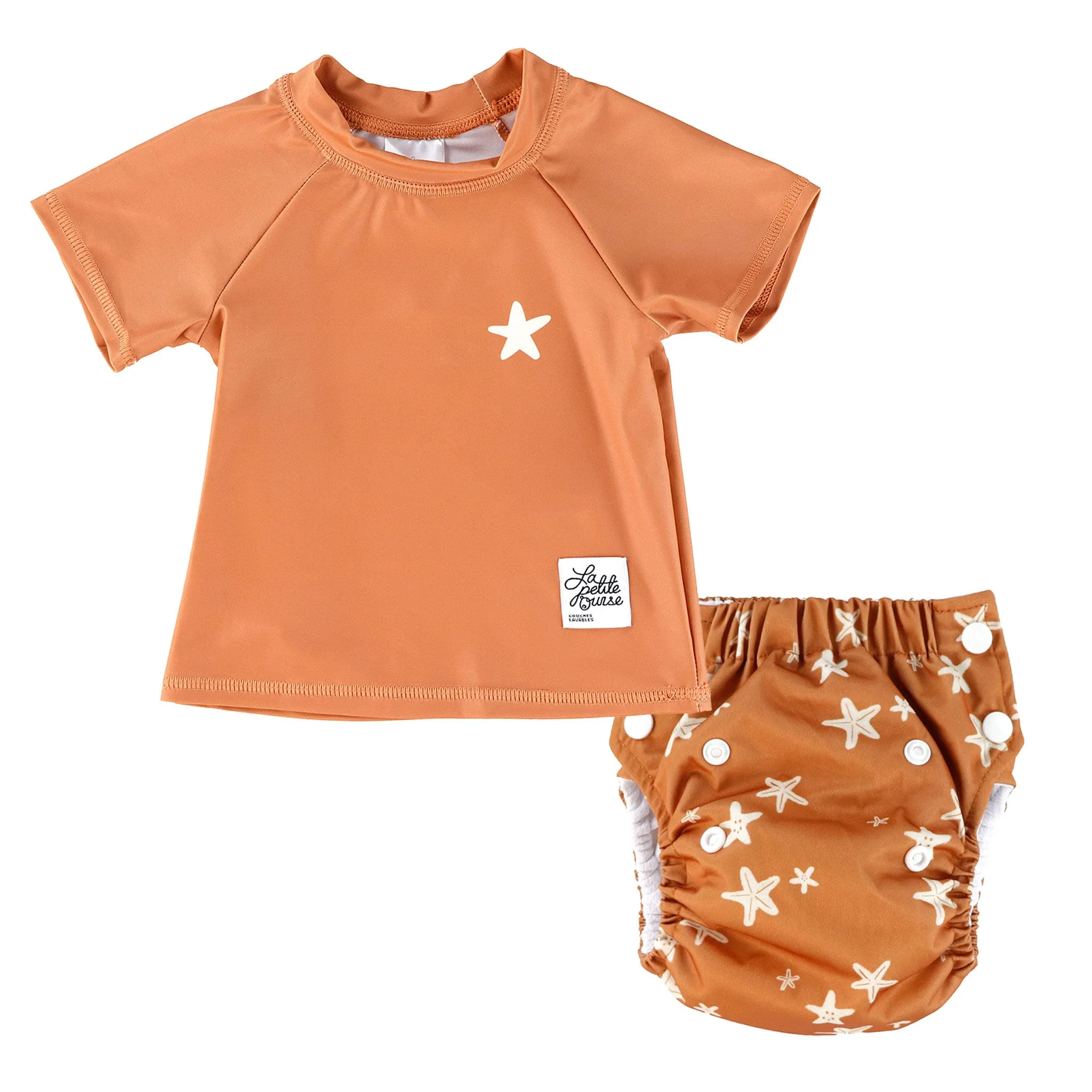 La Petite Ourse T-shirt Maillot + Couche Maillot - Étoile