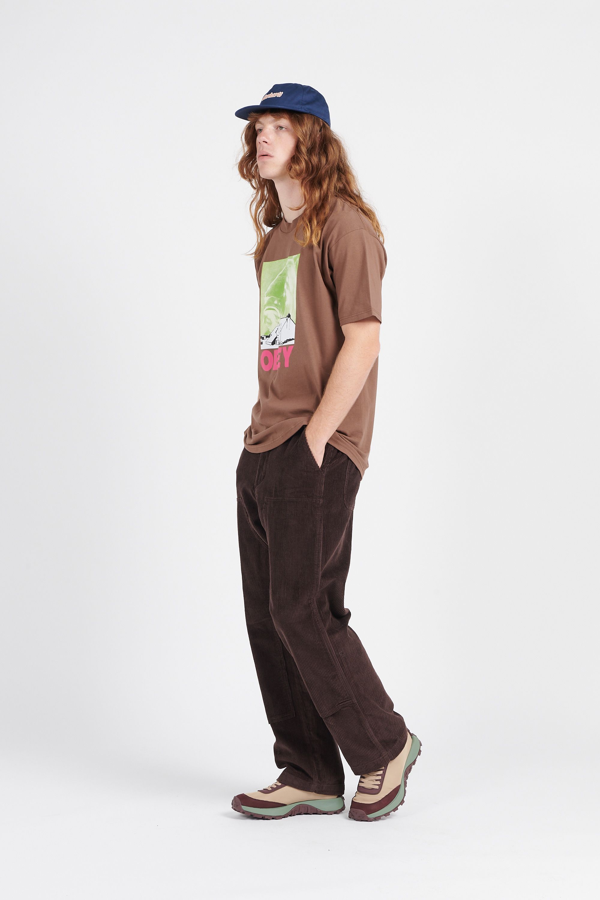 OBEY T-shirt MISERY OVES COM Marron