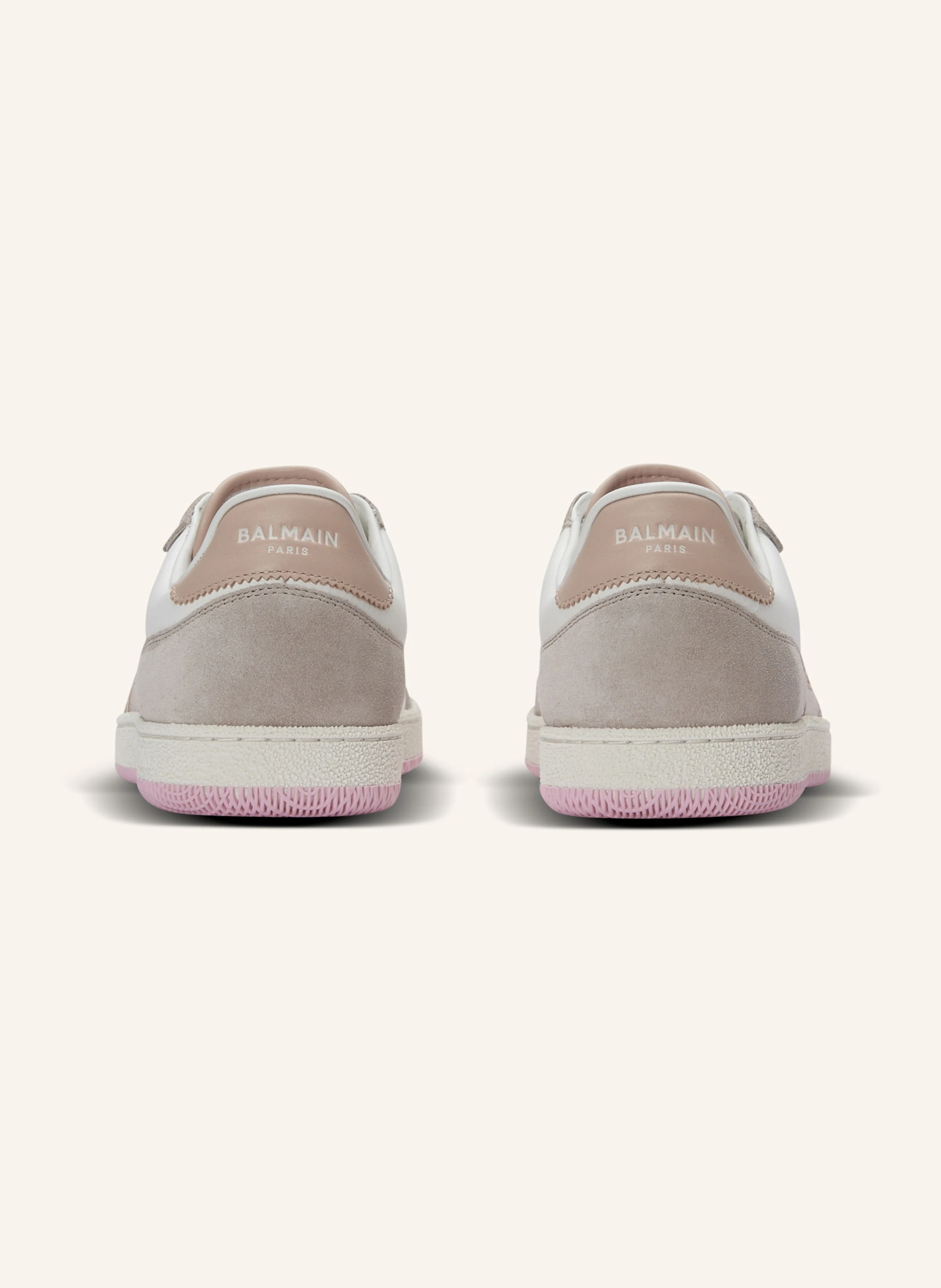 BALMAIN Sneakers Balmain Swan aus Kalbsleder und Wildleder