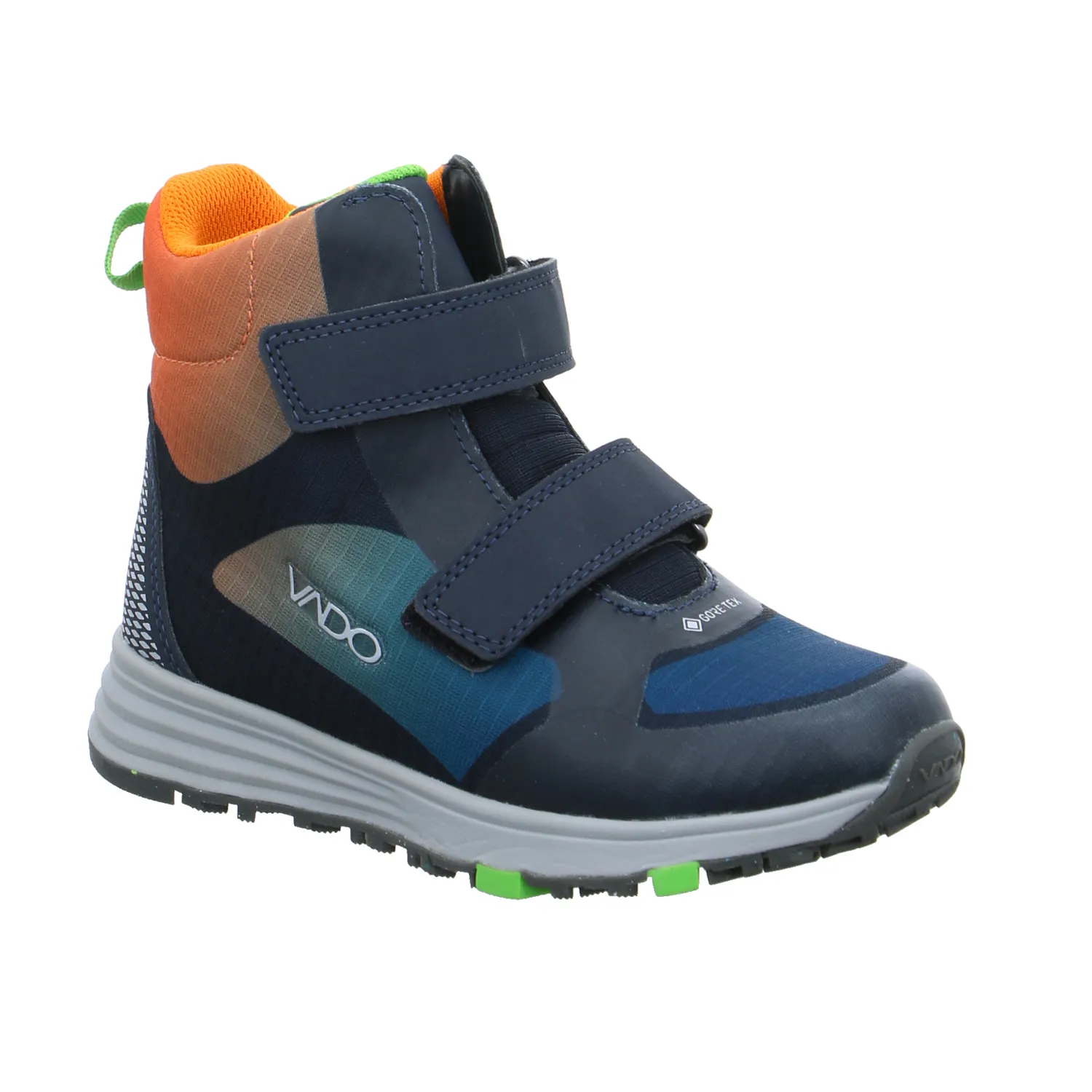 VADO Kleinkinder-Snowboot  Membran Petrol Textil  Winter-Sneaker high