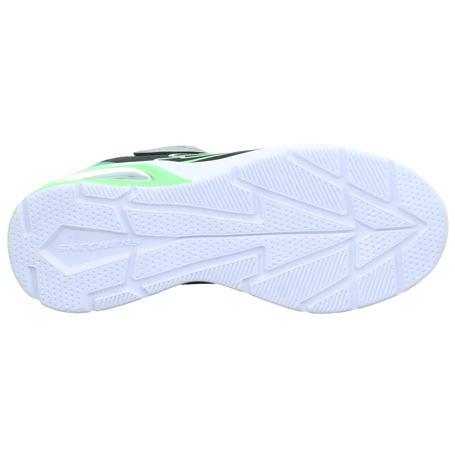 SKECHERS Jungen-Halbschuh Klett Schwarz Textil  Sneaker