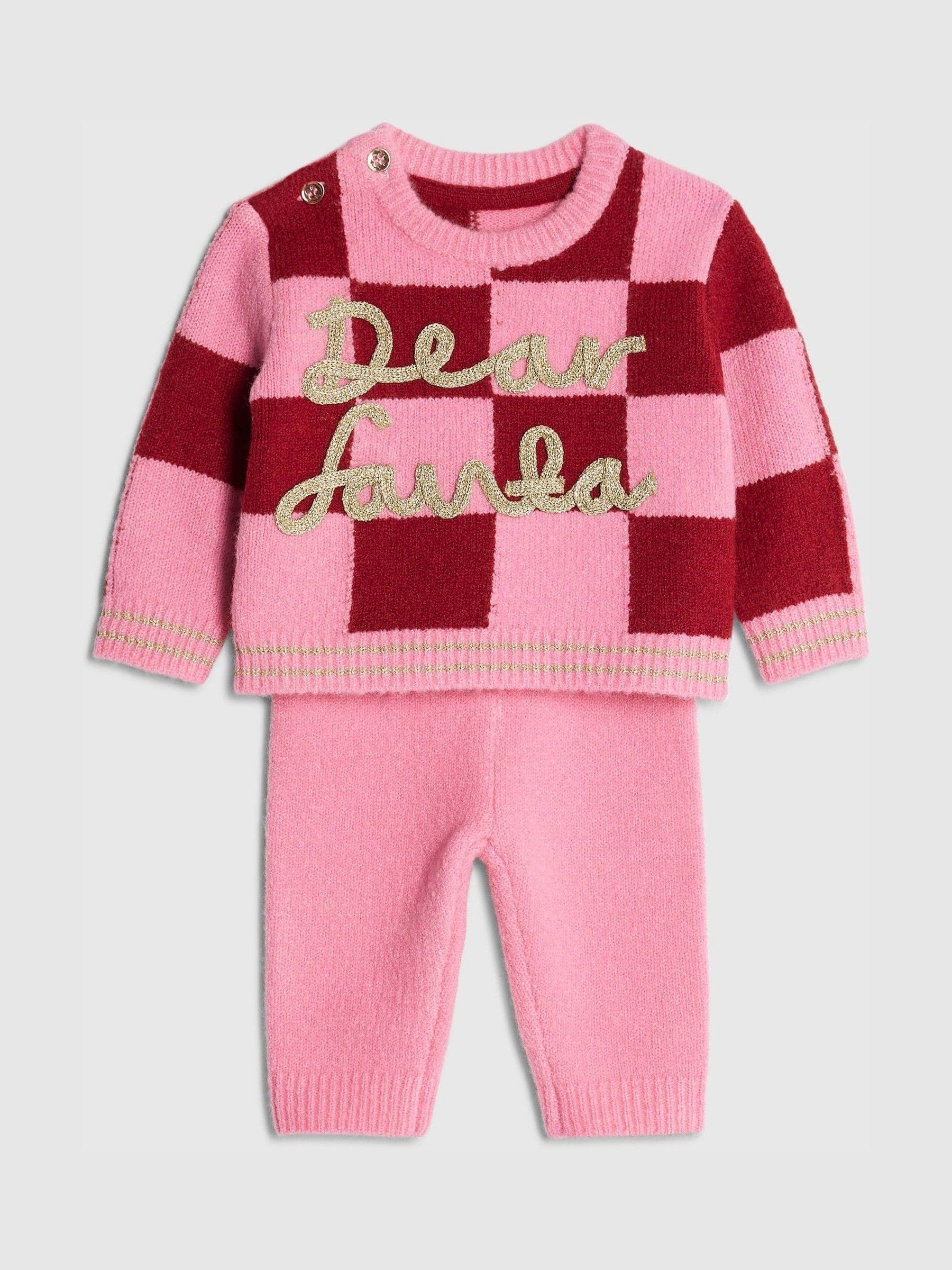 River Island Baby Girls Dear Santa Jumpers & Leggings Set