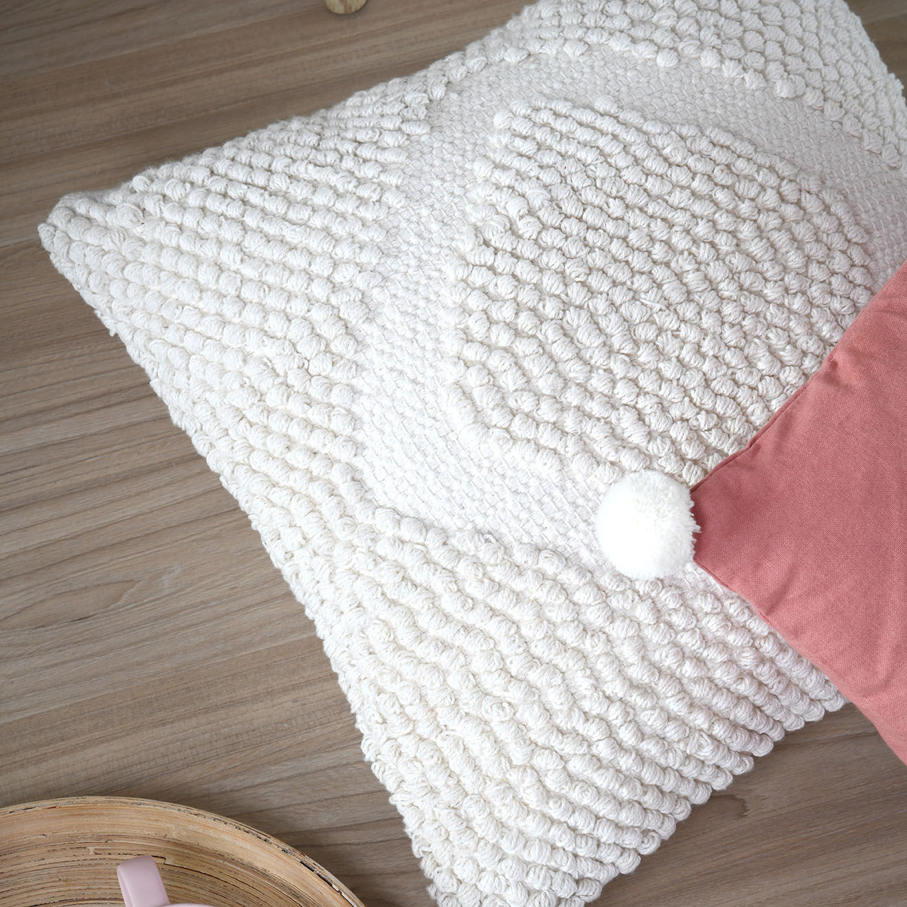 Stof Coussin Meriades écru - 45x45 cm