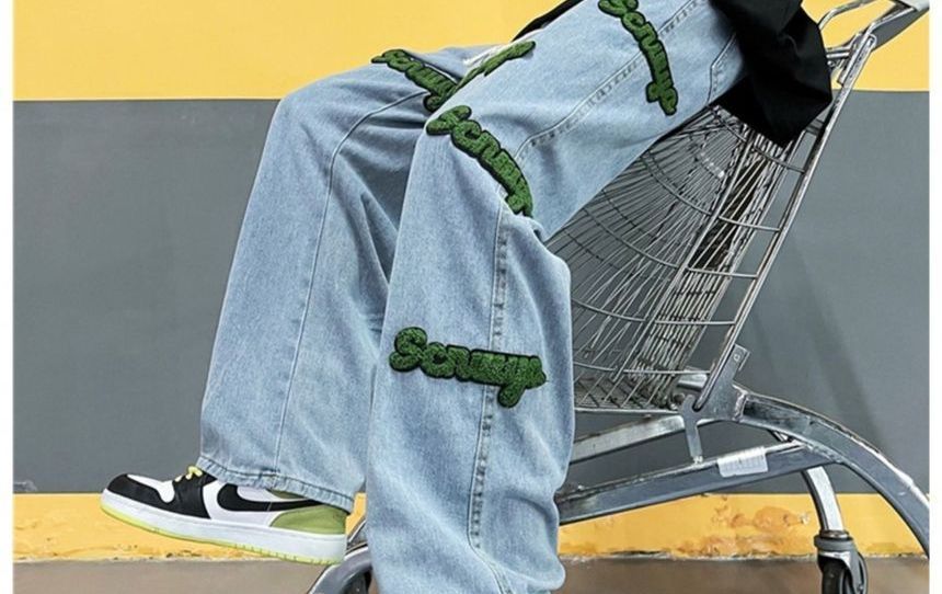 Antaeus - Lettering Straight Leg Jeans