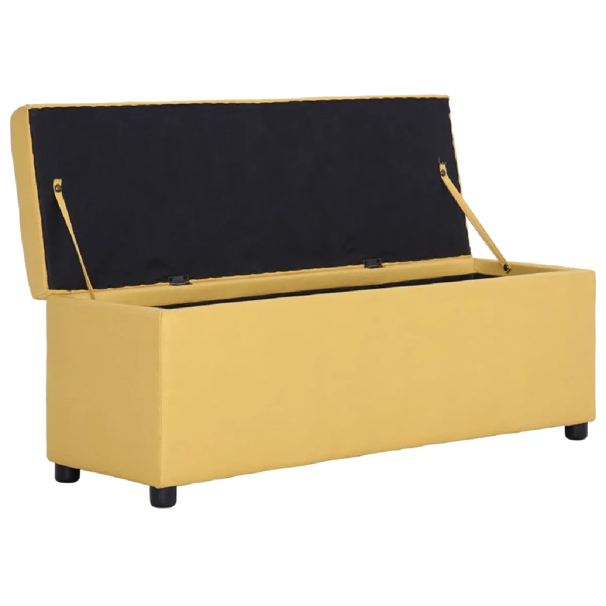 vidaXL Banc de rangement - Jaune