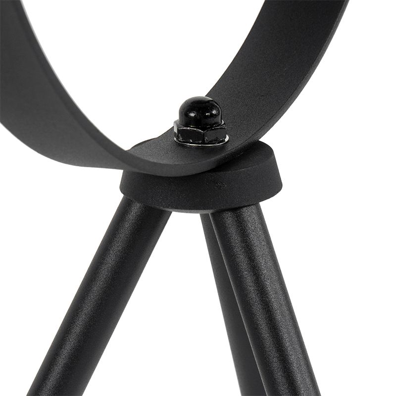Tafellamp zwart met goud 63,3 cm tripod verstelbaar - Magnax