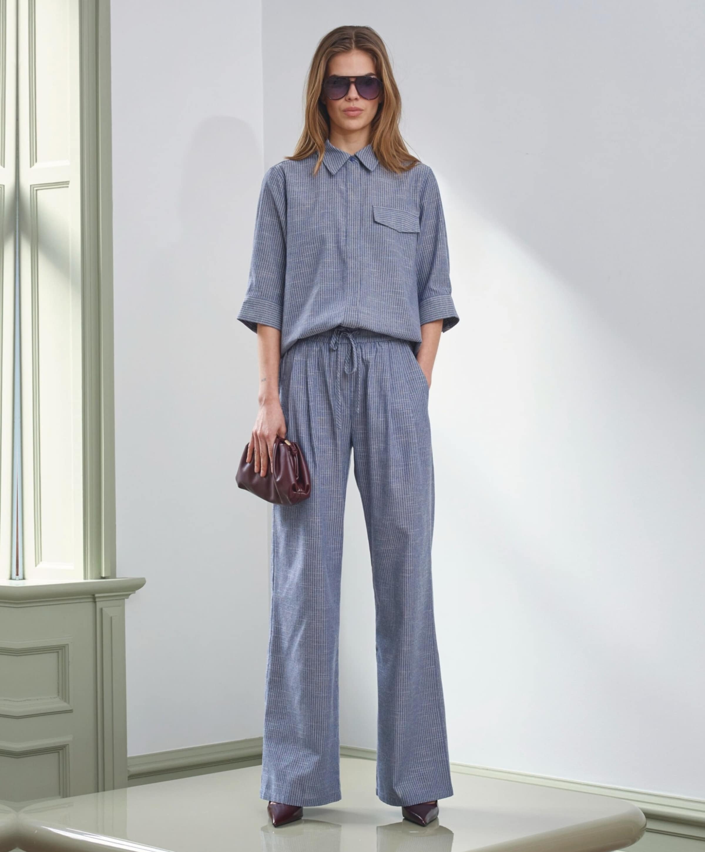 Co'Couture Dames blouse blauw