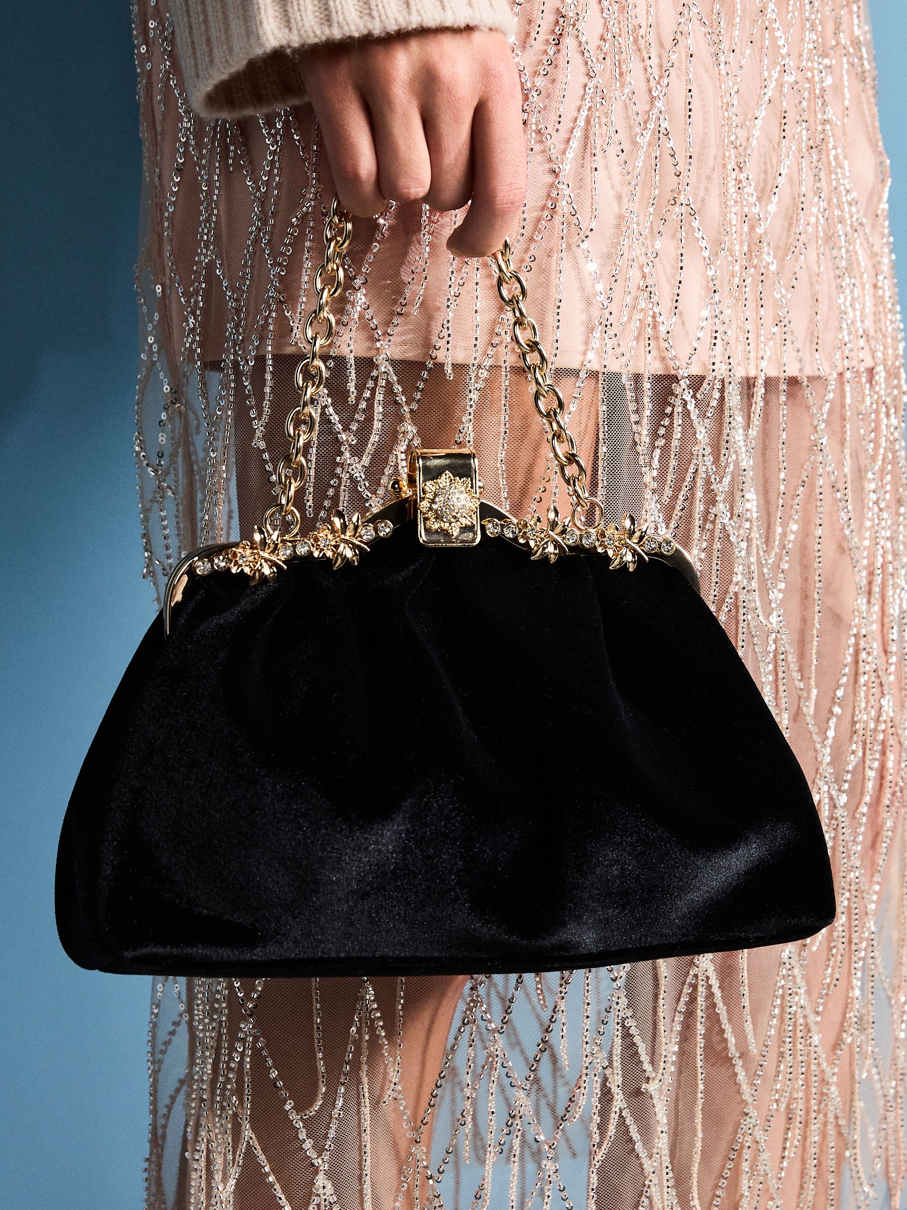 Zwart - Tabitha Simmons X Next Lil Velvet Bag