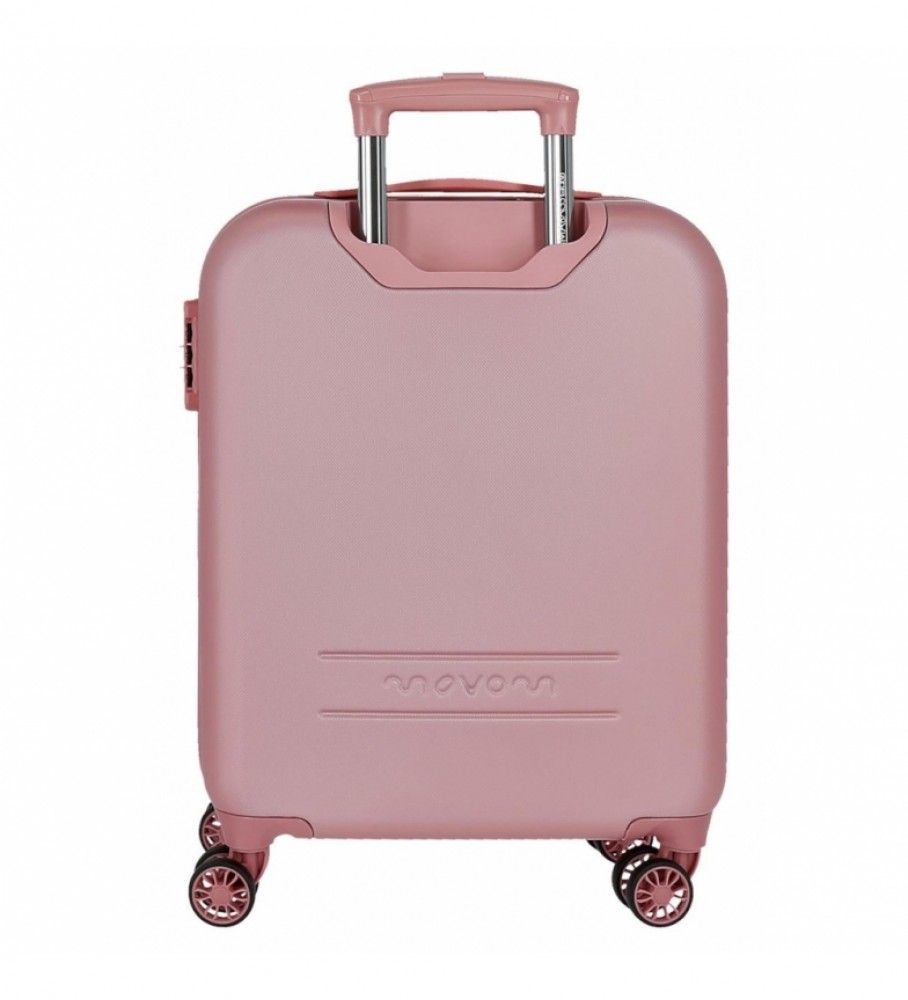 Conjunto de malas rígidas Movom Riga rosa - 40x55x20/49x70x27cm