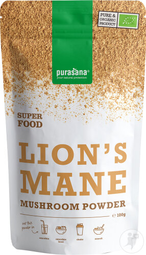 Purasana Vegan Lion's Mane Poudre Bio 100g
