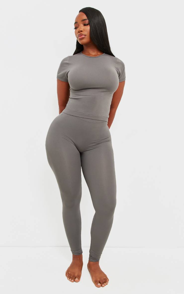 Charbon Legging Sans Couture Stretch Sculptant
