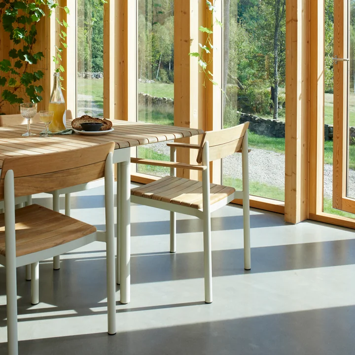Fritz Hansen - Skagerak Pelagus Armlehnstuhl, Teak / elfenbein