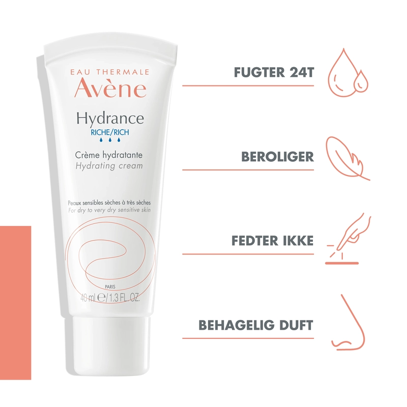 Avène Hydrance Rich Hydrating Cream 40 ml