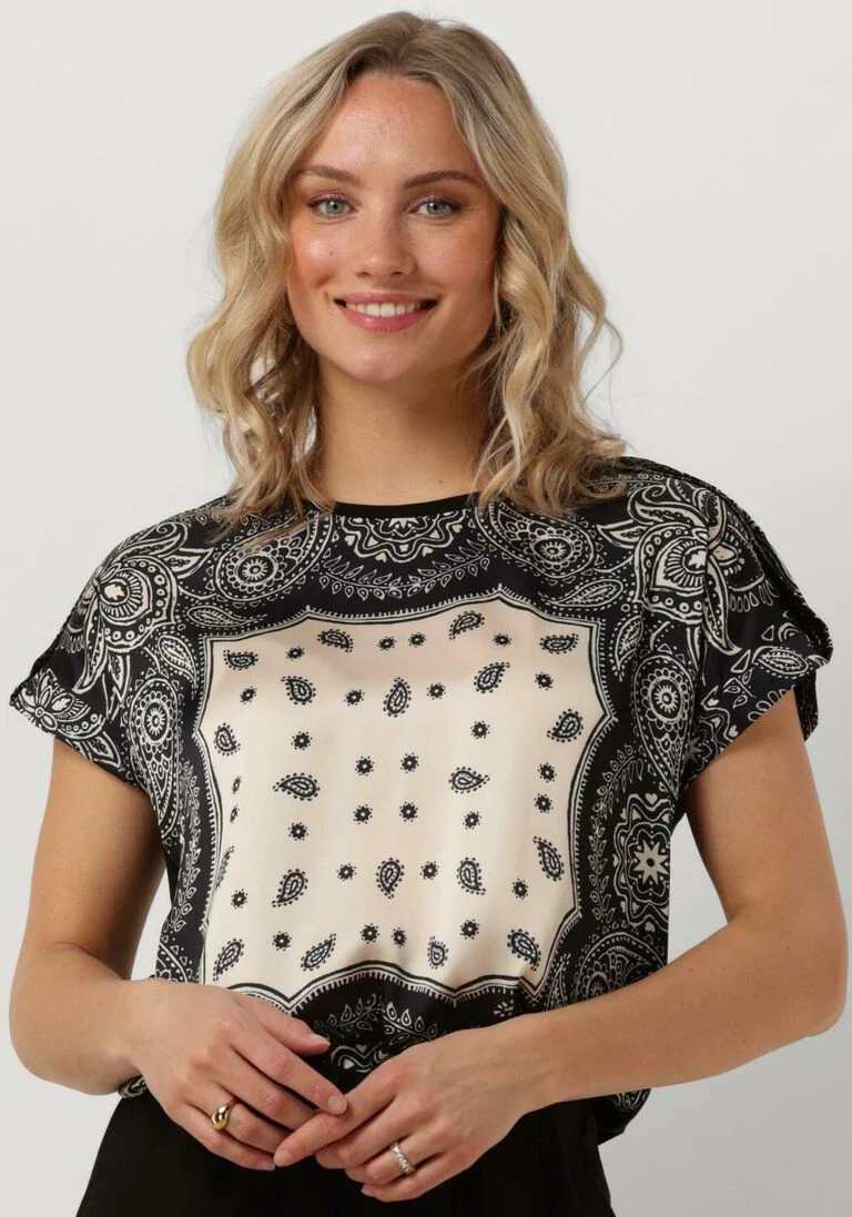 LIU JO zwarte liu jo t-shirt jersey raso t-shirt